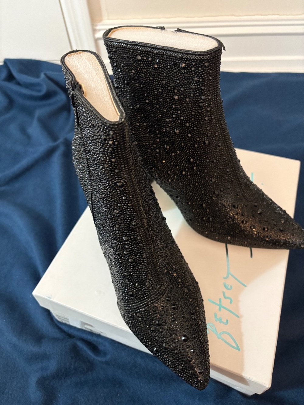 Betsey Johnson Rhinestone Booties - BRAND NEW